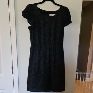 LOFT Black And Green Dress 8